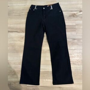 Lawman Western Classic Black Women's Jeans with Rhinestones